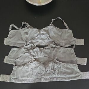 Kindred Bravely Gray Bra Trio ( SET OF 3!)